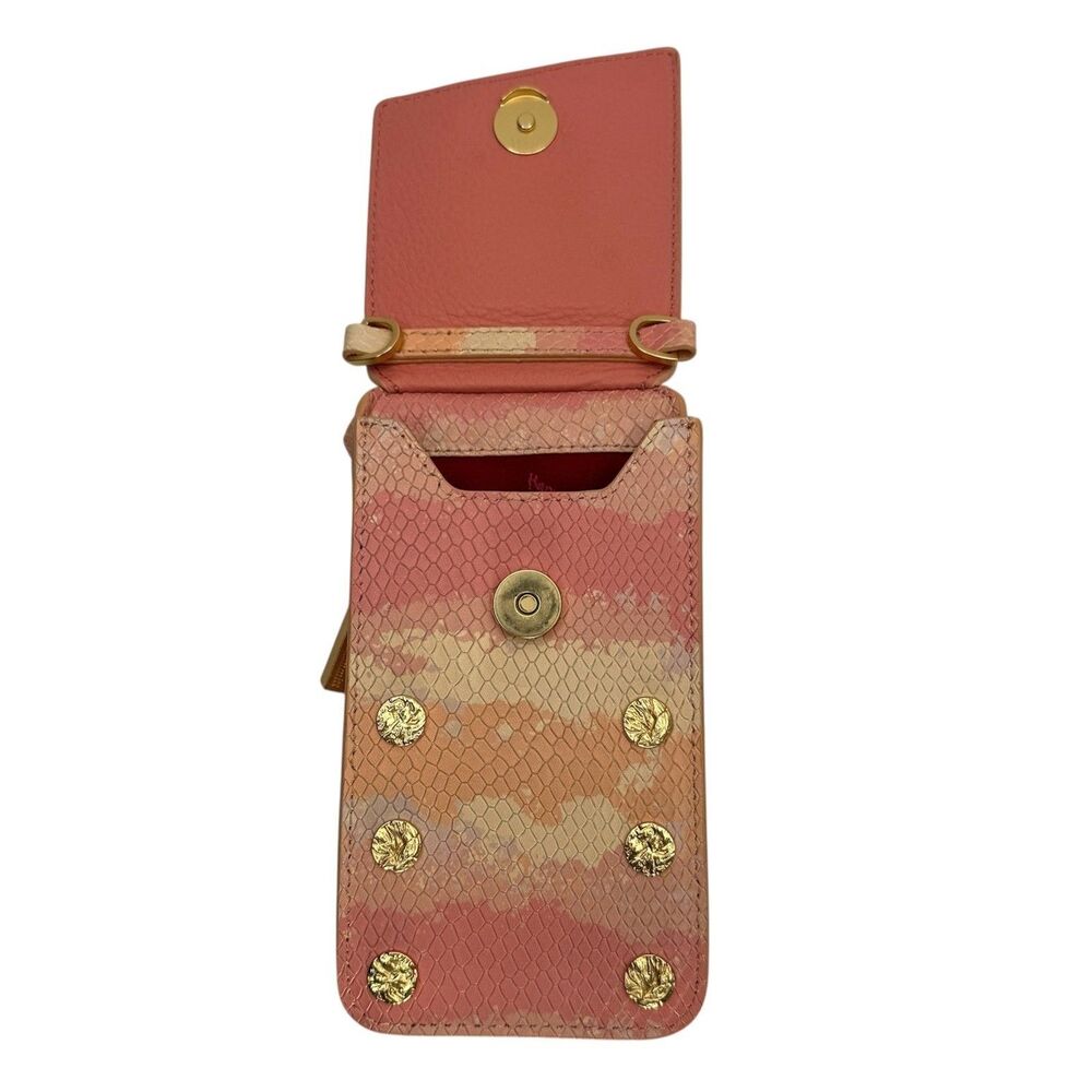 Hammitt 310 Pink Himalayan Snake Leather Crossbody Purse - Picture 7 of 15
